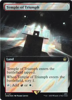 Temple of Triumph (Extended Art) (Surge Foil) R Universes Beyond: Doctor Who 112 - Image 1