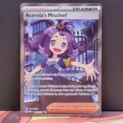 Acerola's Mischief 165/132 Mega Evolution Base Set Ultra Rare Pokemon - Image 1