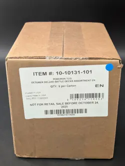 Pokemon Mega Battle Deck: Mega Gengar Ex and Mega Diancie Ex 6 Box Case Sealed - Image 1