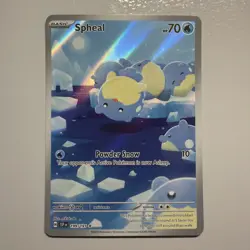 Pokemon TCG Spheal Card 199/191 Surging Sparks Illustration, Near Mint Condition - Image 1