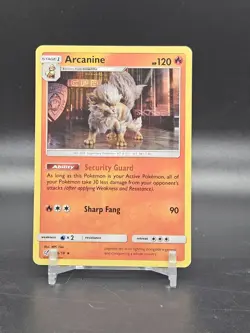 Arcanine 6/18 Detective Pikachu Holo Rare NM Pokemon Card - Image 1