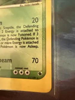 Pokemon TCG - Sceptile EX Ruby Sapphire 11/109 Holo 2003 Rare - Image 2