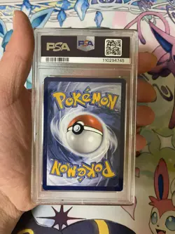2025 Pokemon Prismatic Evolutions Glaceon 025 Masterball Reverse Holo MINT PSA 9 - Image 2