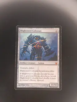MTG Blightsteel Colossus Mirrodin Besieged, Moderate Play, English Edition - Image 1