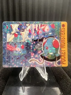 Pokemon Vintage Pocket Monsters Vending HOLO Prism Sticker Bandai 1999 Nintendo - Image 1