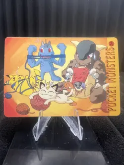 Pokemon Vintage Pocket Monsters Vending HOLO Prism Sticker Bandai 1999 Nintendo - Image 2