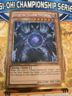 Yugioh Caius the Shadow Monarch PGLD-EN066 1st Edition NM - Image 1
