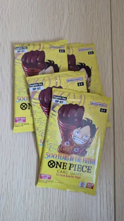 4x Packs One Piece OP07 Booster Pack - 500 Years in the Future (English) - Image 1