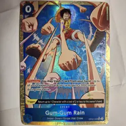2025 One Piece GUM-GUM RAIN OP02-068 (PRB-02) Alternate Art Rare English - Image 1