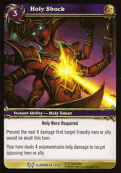Heavy Play WoW TCG Holy Shock The Hunt for Illidan World of Warcraft - Image 1
