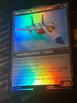 Starscream Power Hungry FOIL , UB Transformers , Near Mint , MTG, FREE SHIPPING - Image 5