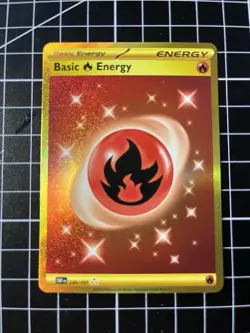Pokemon TCG -Basic Fire Energy - 230/197 SV03: Obsidian Flames Holo - NM - Image 1