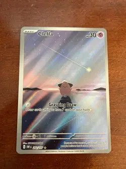 Pokemon Cleffa IR #202/197 Obsidian Flames NM TCG Card Scarlet & Violet 2023 - Image 1