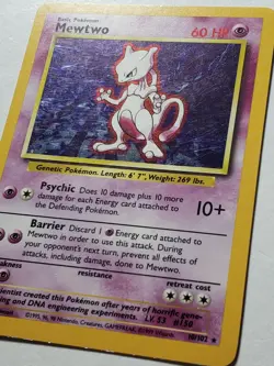 HOLO Mewtwo 10/102 LP - Original 1999 Base Pokemon Card - $2 Combined Shipping - Image 4