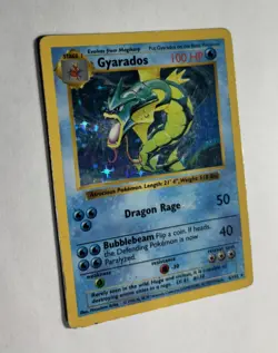 Original 1999 Base Set Shadowless Gyarados Holo 6/102 Rare WOTC Pokemon Card TCG - Image 2
