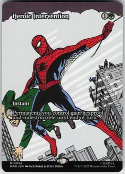 MTG Heroic Intervention (Borderless) Normal NM Marvel Universe Eternal-Legal Mag - Image 1