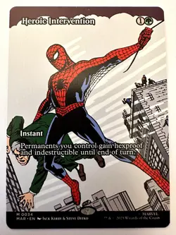 Heroic Intervention (Borderless) Normal M Marvel Universe Eternal-Legal 34 NM - Image 1