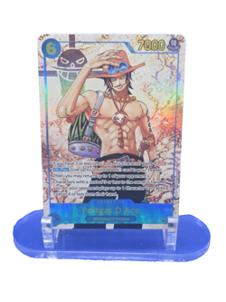 One Piece Carrying On His Will Portgas D Ace OP13-119 Alternate Alt Art SEC NM - Image 1