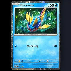 Carvanha SVP 093 Holo Promo Blister Temporal Forces Pokemon TCG NM - Image 1