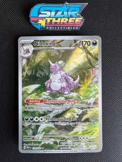 Pokemon TCG: Nidoking 174/165 Illustration Rare Scarlet & Violet 151 - Near Mint - Image 1