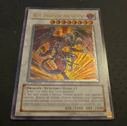 Red Dragon Archfiend TDGS-EN041 The Duelist Genesis 1st Edition Ultimate Rare NM - Image 2