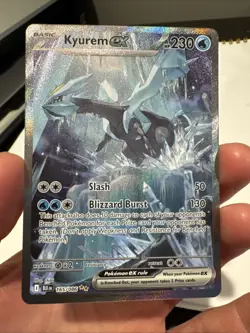 Kyurem EX 165/086 Special Illustration Rare Pokemon TCG SV: Black Bolt New MINT - Image 1