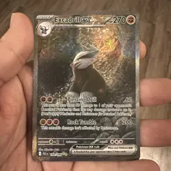 Pokemon TCG Excadrill EX SIR 168/086 SV11B Black Bolt NM/M Pack Fresh Card - Image 1