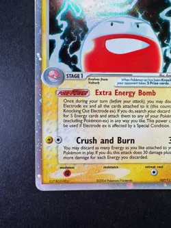 2004 Pokemon Electrode ex Fire Red & Leaf Green 107/112 Holo - Image 4