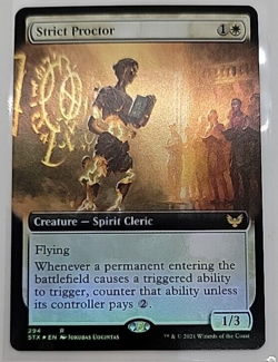 Strict Proctor – NM Foil Borderless/Extended Art – Strixhaven MTG - Image 1