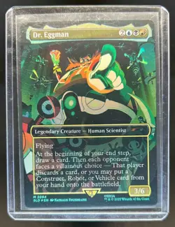 2025 Magic Secret Lair Drop X Sonic Friends & Foes Dr Eggman Foil #2084 - Image 1
