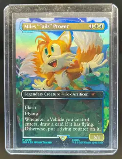 2025 Magic Secret Lair Drop X Sonic Friends & Foes Miles Tails Prower Foil #2085 - Image 1