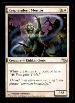 Resplendent Mentor LP Light Play Shadowmoor MTG [9807] - Image 1