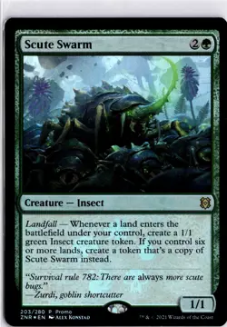 Scute Swarm P Media Promos MEDIA Creature — Insect Foil 203 NM - Image 1