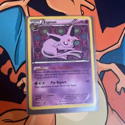 2013 Pokemon TCG Trading Card Black & White Black Star Promo ESPEON #BW92 Holo - Image 1