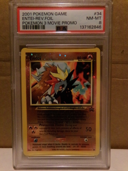 Pokemon TCG Entei 34/53 Wotc Promo Reverse Holo Grade 8 - Image 1
