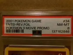 Pokemon TCG Entei 34/53 Wotc Promo Reverse Holo Grade 8 - Image 4