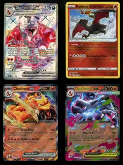 Pokemon MEGA CHARIZARD X EX Promo Radiant Lot (4) Mega Evolutions G - Image 1