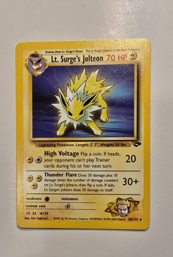 Lt. Surge's Jolteon 28/132 Gym Challenge Regular Pokemon TCG LP - Image 1