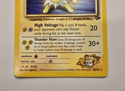 Lt. Surge's Jolteon 28/132 Gym Challenge Regular Pokemon TCG LP - Image 3