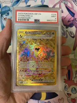 2023 POKEMON OBSIDIAN FLAMES CHARIZARD EX #228 HYPER RARE PSA 9 - Image 1