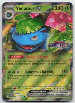 Venusaur ex (Stellar Crown Stamp) Double Rare Holo 001/142 Pokemon NM - Image 1