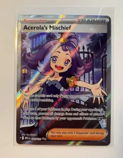 Acerola's Mischief 165/132 Mega Evolution Pokemon Full Art Trainer - Image 1