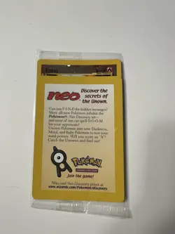 Sealed Entei #34 WoTC Black Star Movie Promo Reverse Holo Pokemon - Image 1