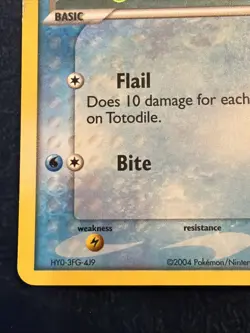 2004 EX Hidden Legends 79/101 Totodile Reverse Holo Vintage Pokemon TCG VLP - Image 5
