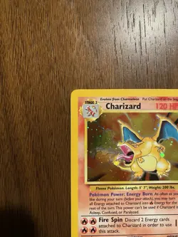 Pokemon TCG Base Set 2 Holo Rare Charizard 4/130 WOTC - HP Damaged - Image 3