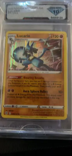 Pokemon Lucario Holo Rare CGC 10 2022 Brilliant Stars 079/172 - Image 1