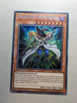 Yugioh Vision HERO Witch Raider BLLR EN026 Secret Rare 1st ED - Image 1
