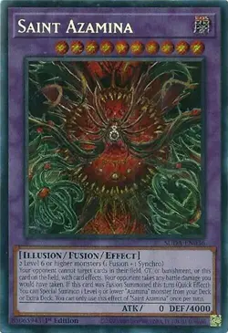 Saint Azamina SUDA-EN036 Secret Rare Yugioh YGO Supreme Darkness - Image 1