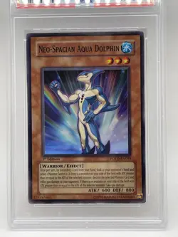 Neo-Spacian Aqua Dolphin PSA 9 Mint 1st Edition Super Rare POTD-EN003 Yugioh - Image 5