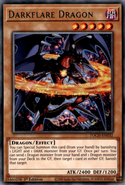 Darkflare Dragon - TOCH-EN032 - Rare - 1st Edition Yugioh DISCOUNT FOR EXTRA - Image 1